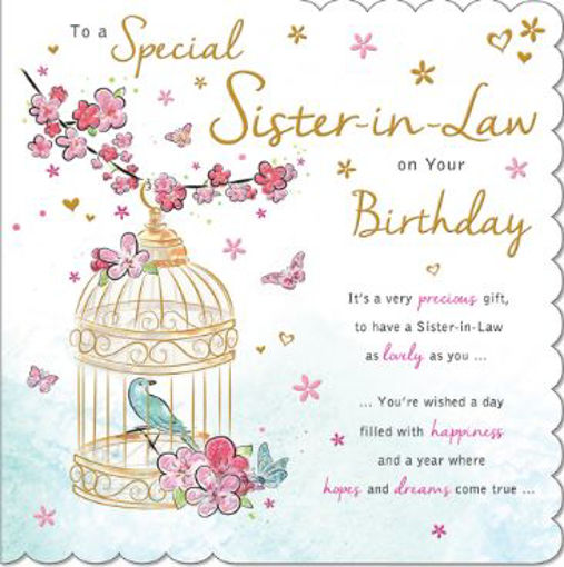 Picture of SPECIAL SISTER IN LAW BIRTHDAY CARD